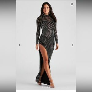 Dana Formal Heat Stone long Dress